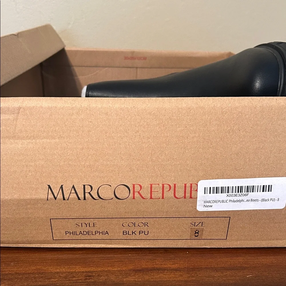 Marco Republic Black Ankle Boots for Women - Picture 8 of 9